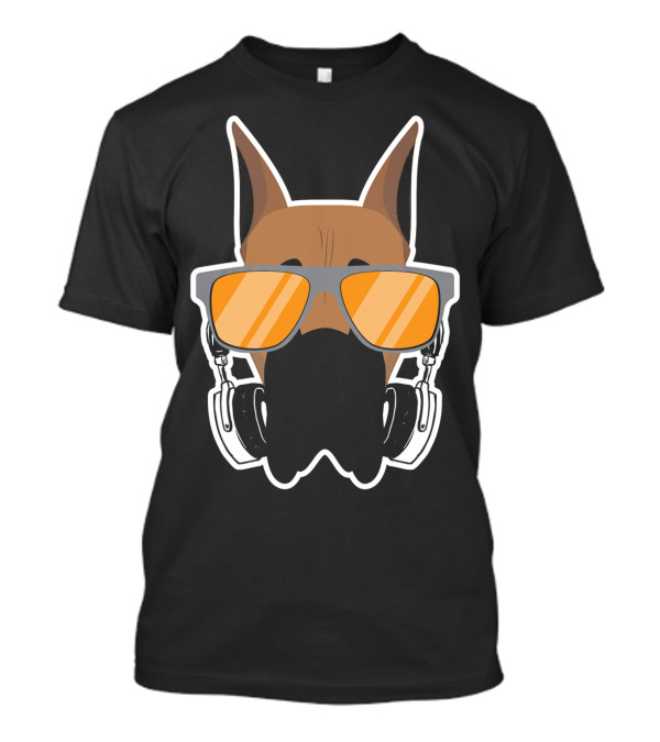 DJ Great Dane With Headphones And Sunglasses T-Shirt