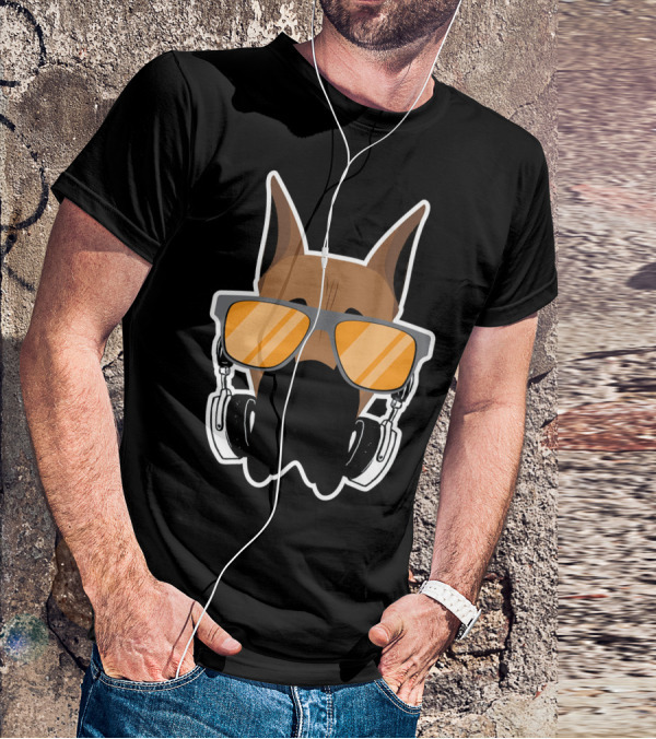 DJ Great Dane With Headphones And Sunglasses T-Shirt