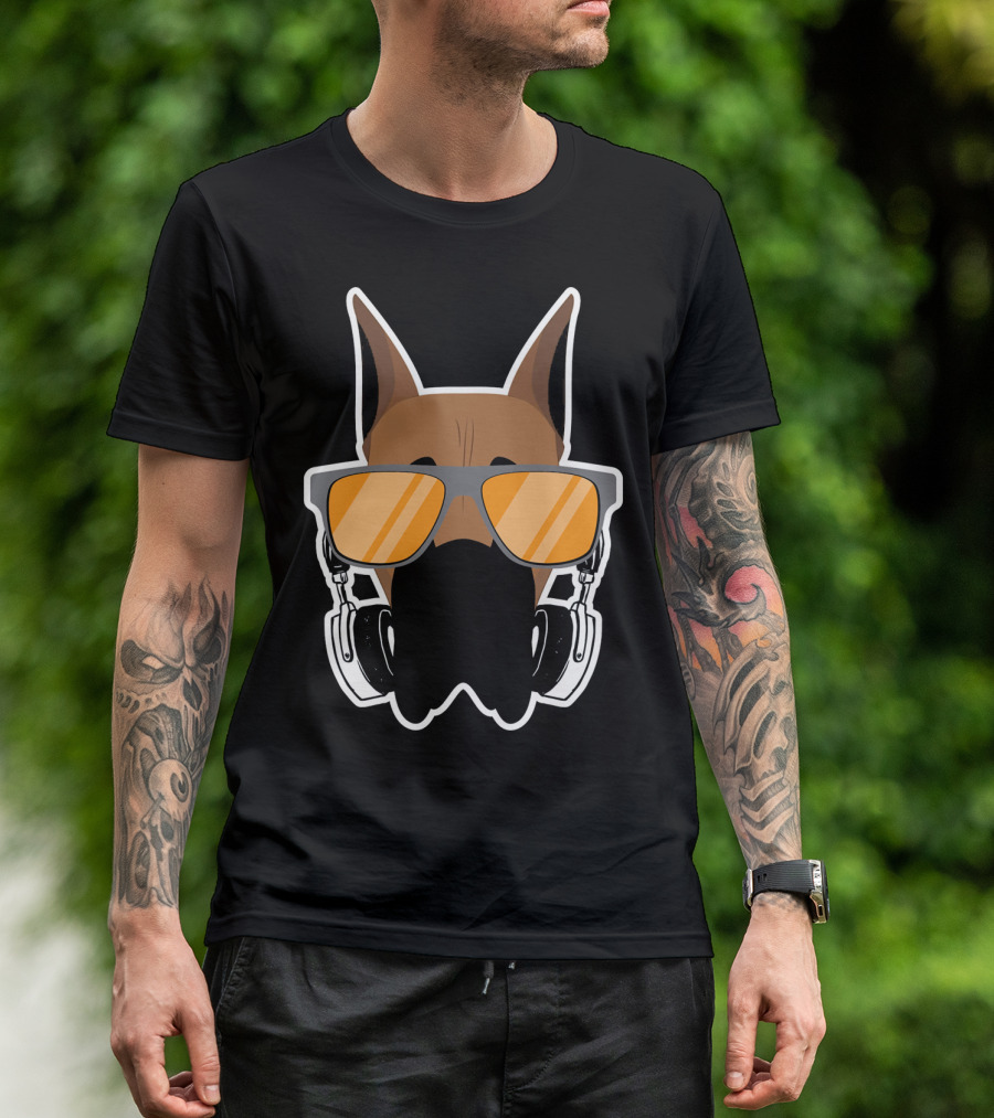 DJ Great Dane With Headphones And Sunglasses T-Shirt