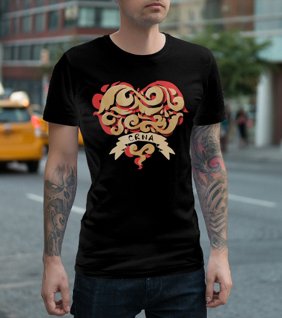 CRNA Heart Anesthesia T-Shirt