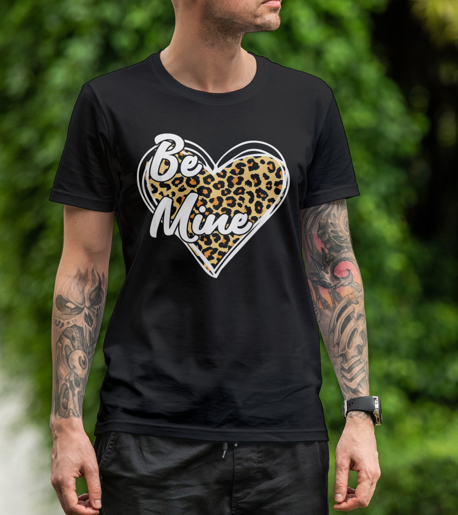 Be Mine Leopard Heart T-Shirt
