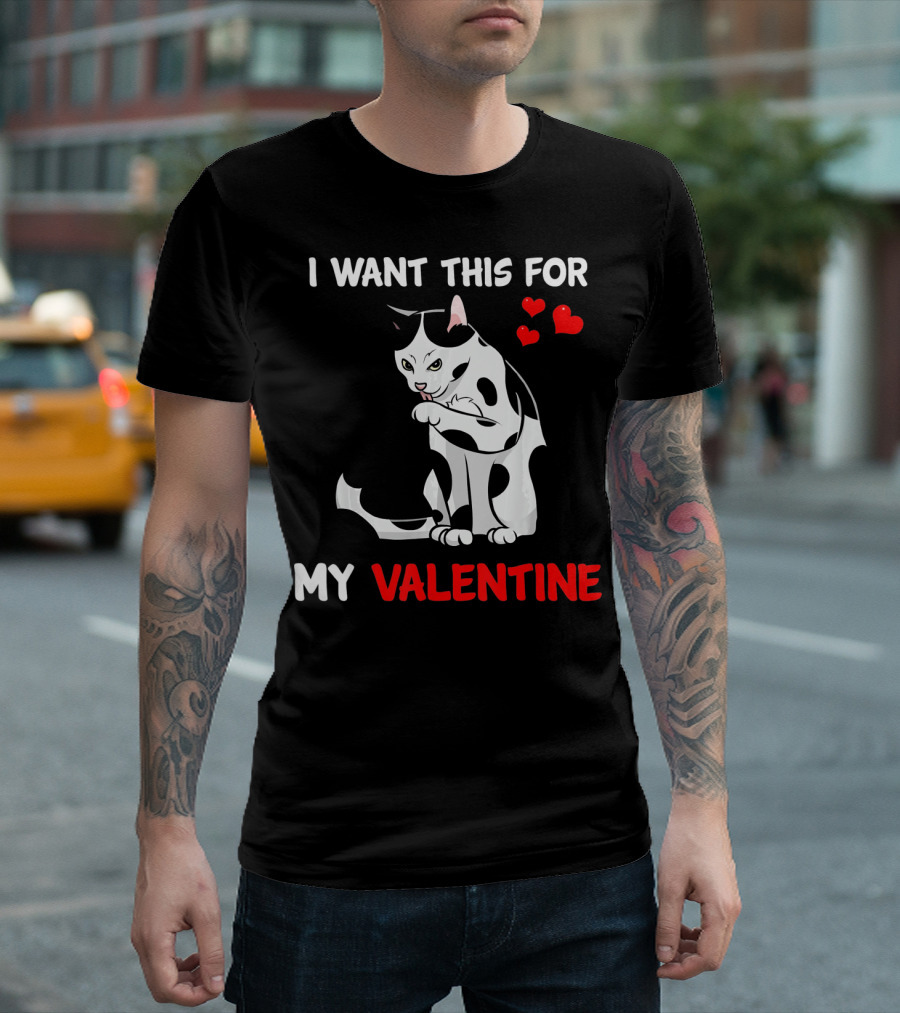 I Want This Cat for My Valentine T-Shirt