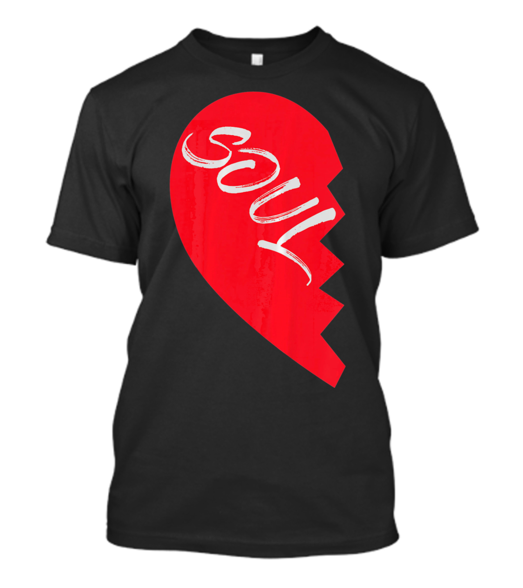 Couple Half Heart Soulmate Valentines Soul T-Shirt