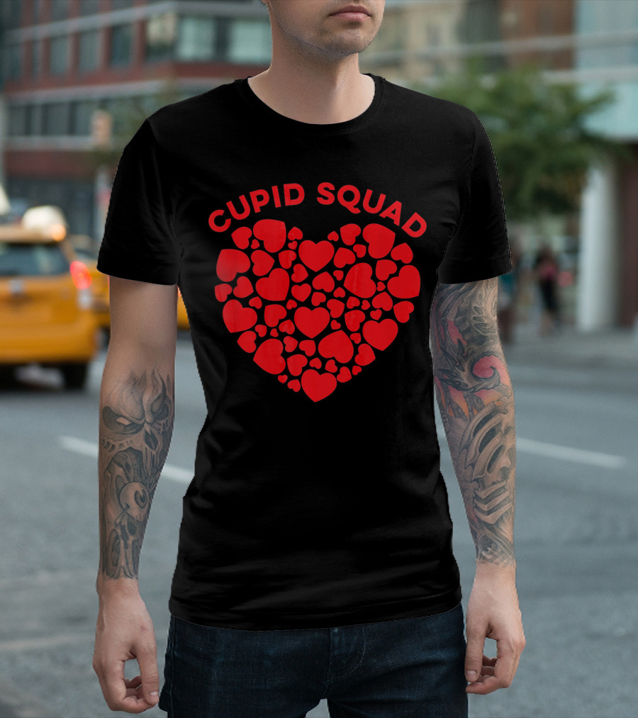 Cupid Squad Valentines Heart T-Shirt