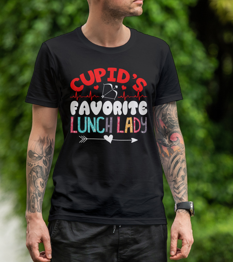 Cupid's Favorite Lunch Lady Valentine T-Shirt