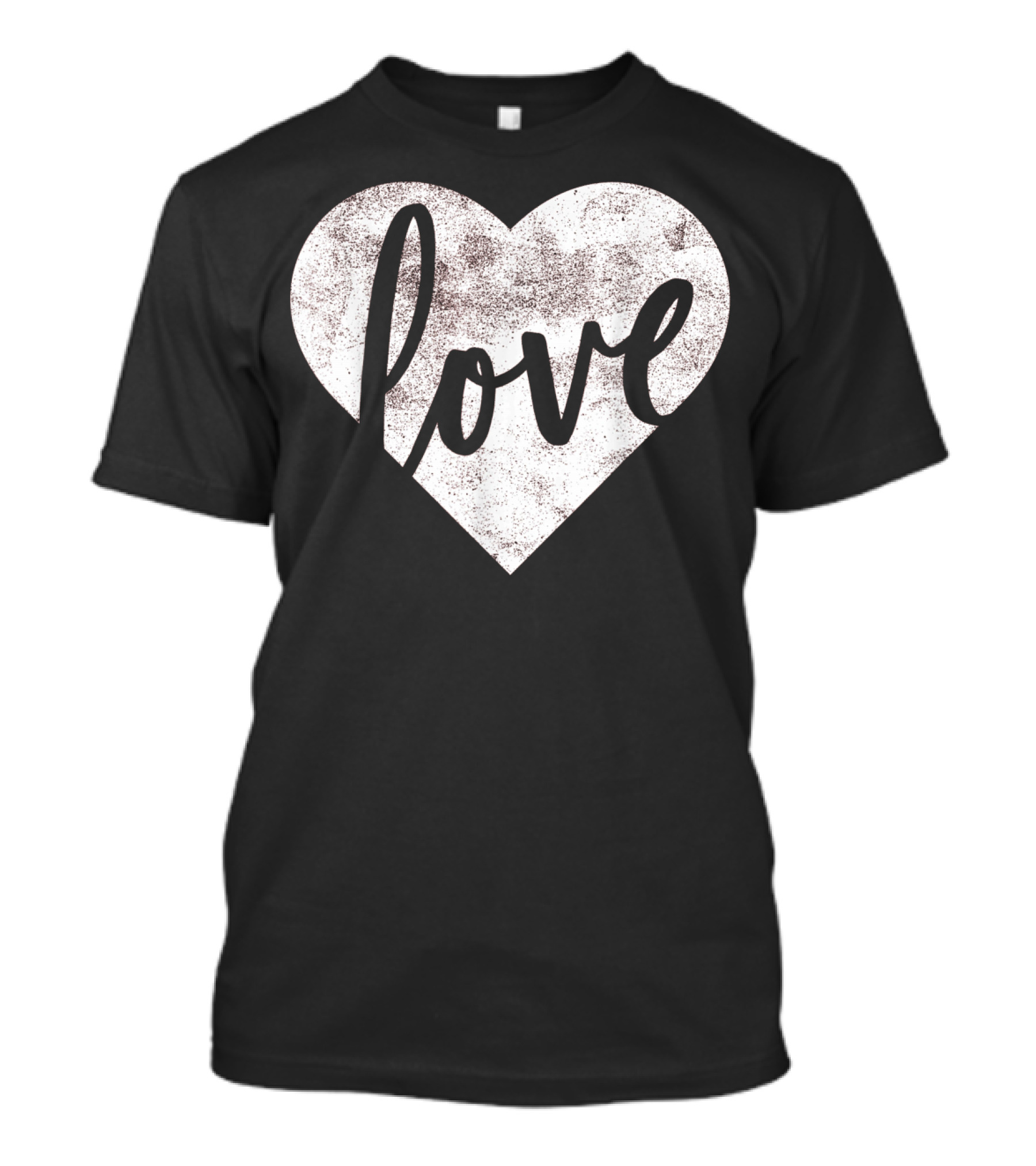 Cute Cursive Love Heart Valentine's Day T-Shirt