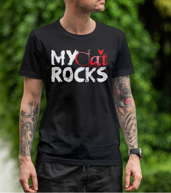 My Cat Rocks Valentine Love T-Shirt
