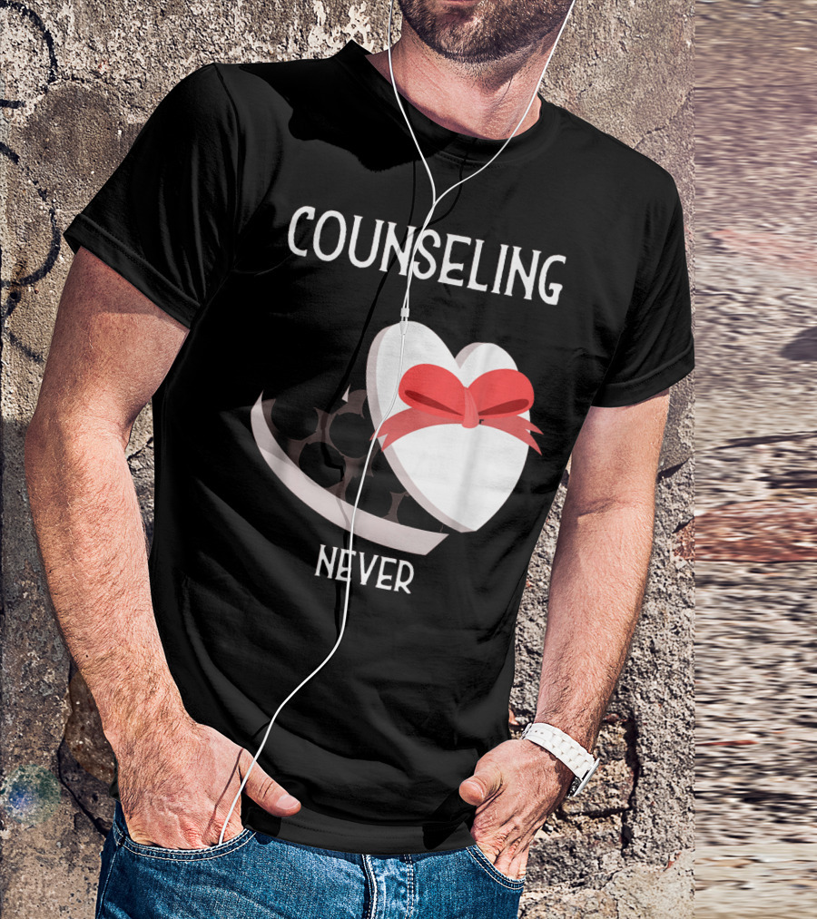Counseling Never Heart Gift Box T-Shirt