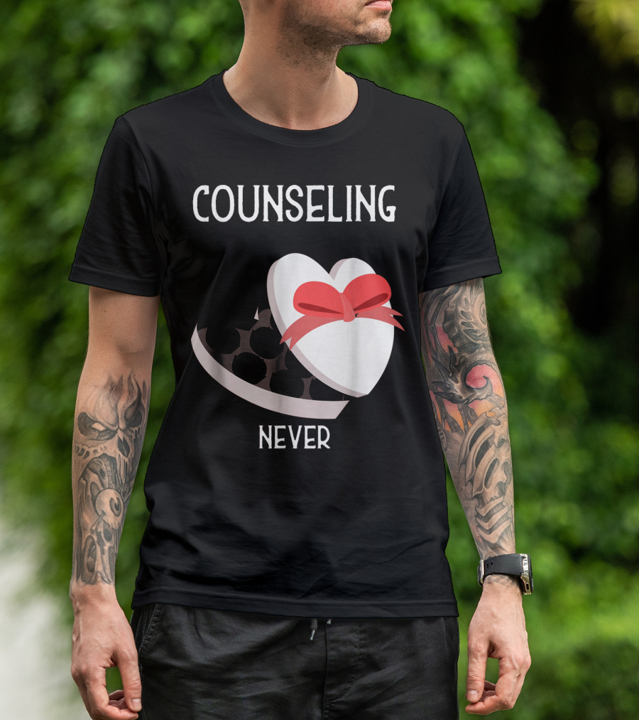 Counseling Never Heart Gift Box T-Shirt