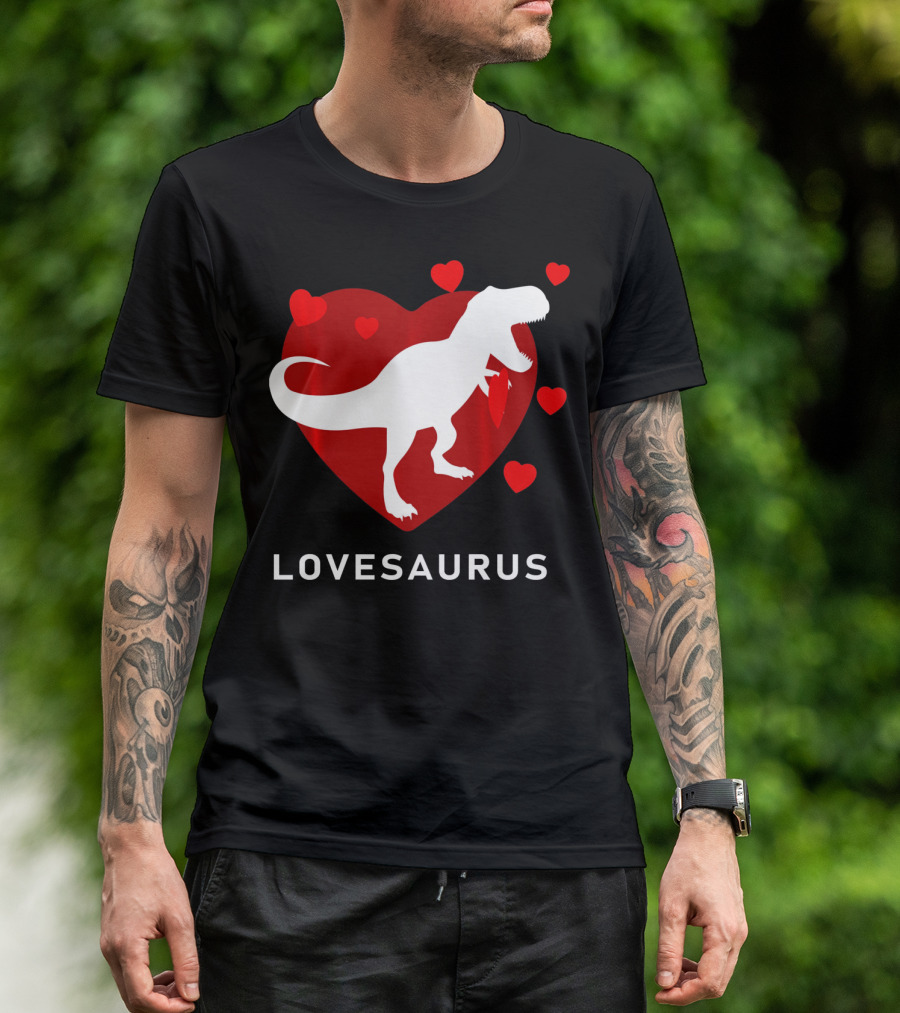 Dinosaur TRex Lovesaurus Kids T-Shirt