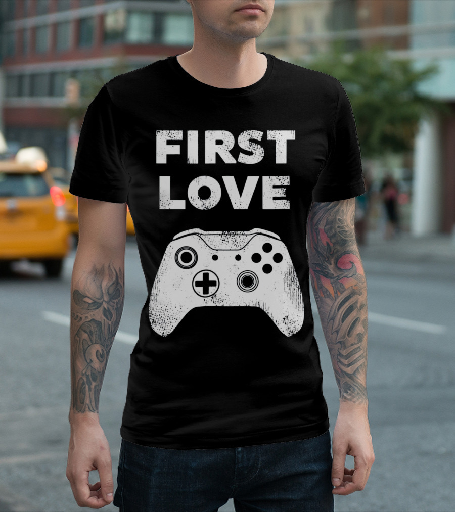 First Love Game Controller Video Gamer Valen T-Shirt