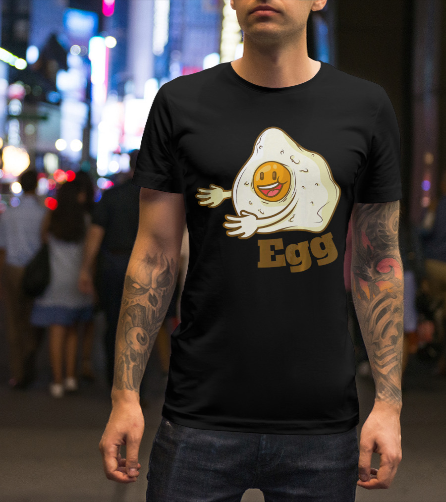 Funny Bacon And Egg Duo Valentines Hugging Egg T-Shirt