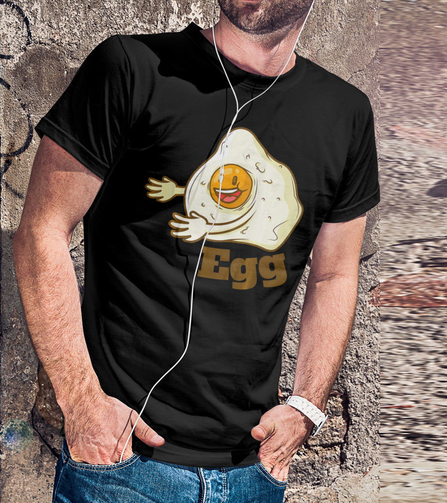 Funny Bacon And Egg Duo Valentines Hugging Egg T-Shirt