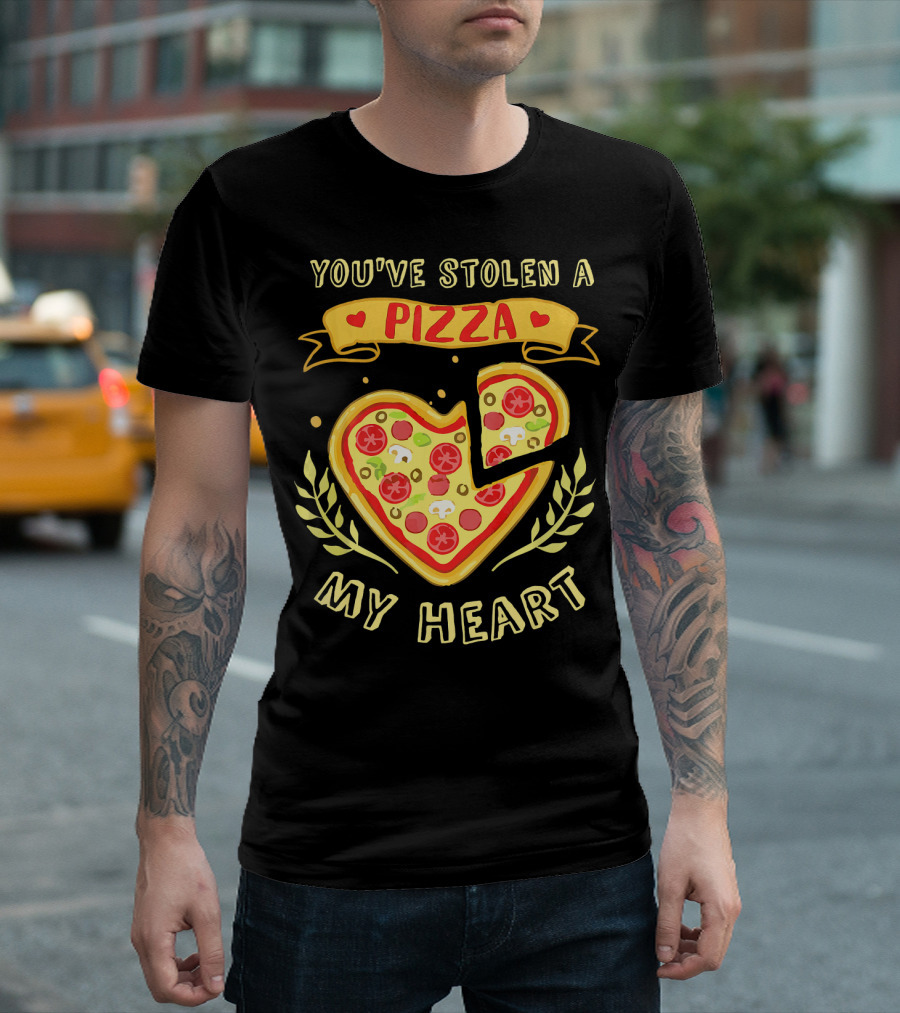 You've Stolen a Pizza My Heart Valentine's Day T-Shirt
