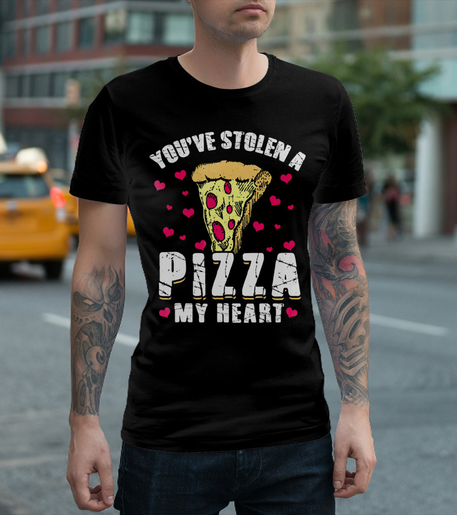 You've Stolen A Pizza My Heart Valentine's Day Funny Pizza T-Shirt