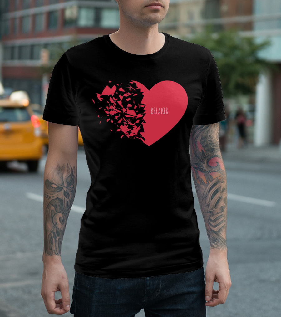 Funny Valentines Day Heart Breaker T-Shirt