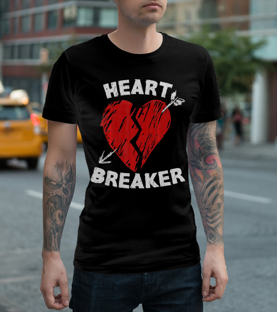 Heartbreaker Valentines Day Idea Heart T-Shirt