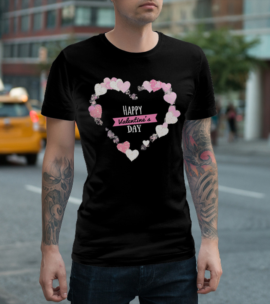 Happy Valentine's Day Heart with Cute Lover T-Shirt