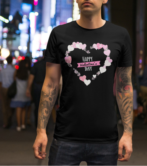 Happy Valentine's Day Heart With Cute Lover T-Shirt