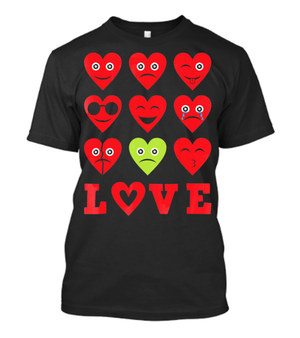 Heart Emojis Love Emoji Faces Va T-Shirt