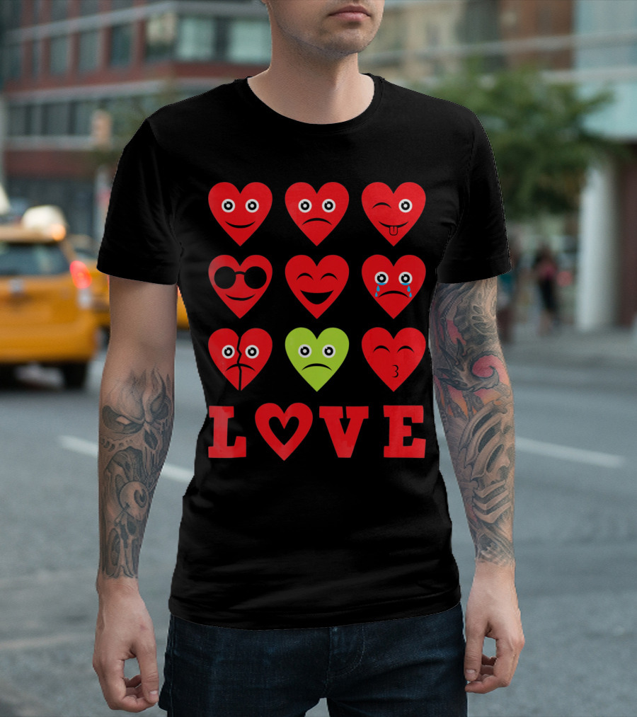 Heart Emojis Love Emoji Faces Va T-Shirt