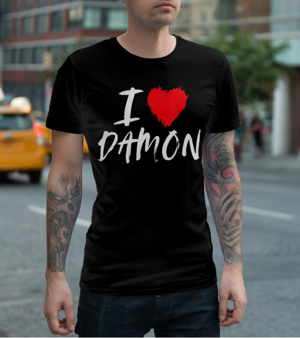 I Love Damon Boyfriend Husband T-Shirt