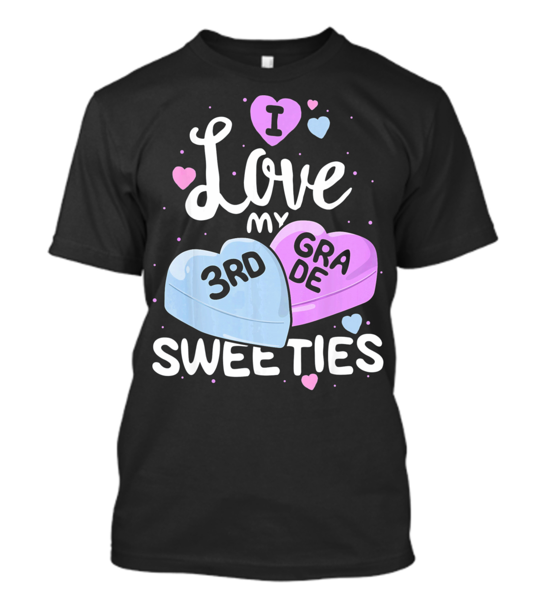 I Love My 3rd Grade Sweeties Hearts T-Shirt