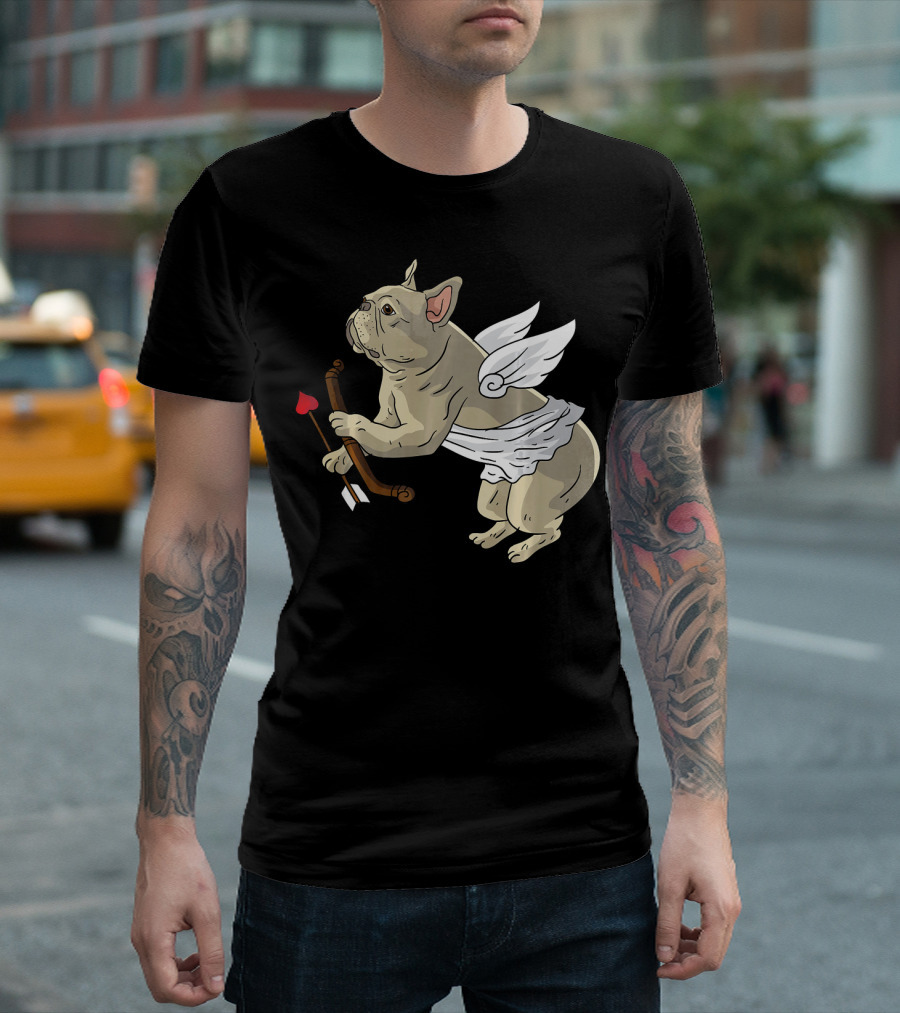 I Love Pugs Cupid Dog Lovers Valentine T-Shirt