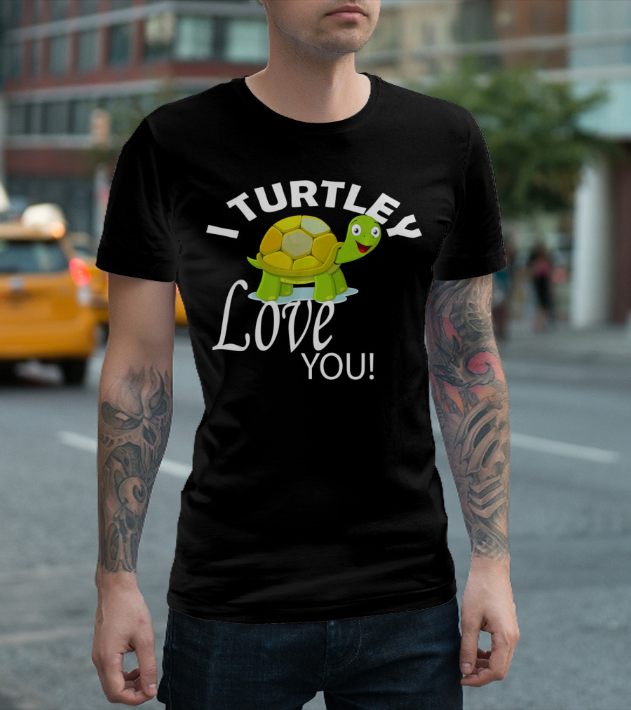 I Turtley Love You Cute Valentine Turtle T-Shirt