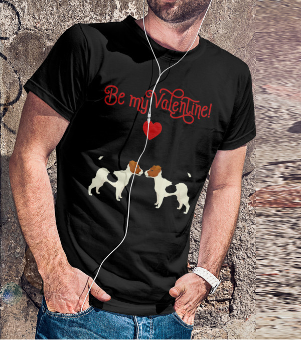 Be My Valentine Jack Russell Terrier Heart T-Shirt