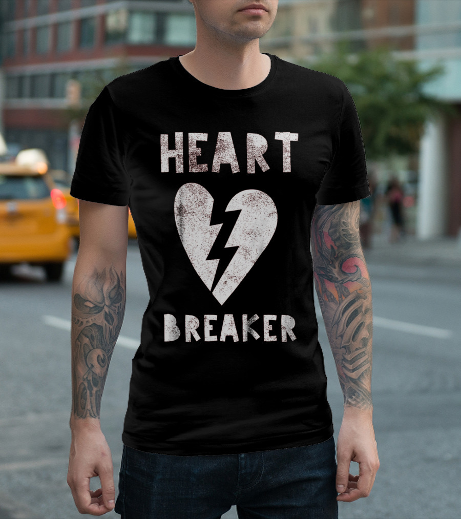Kids Cute Heart Breaker Valentine Trendy T-Shirt