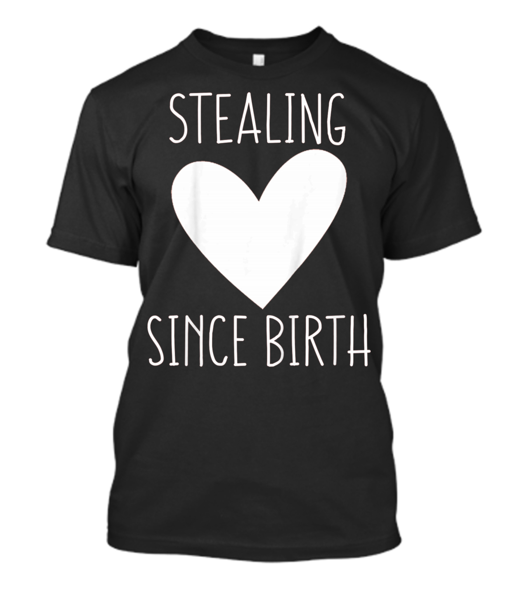 Stealing Hearts Since Birth Kids Funny Valentines Day T-Shirt