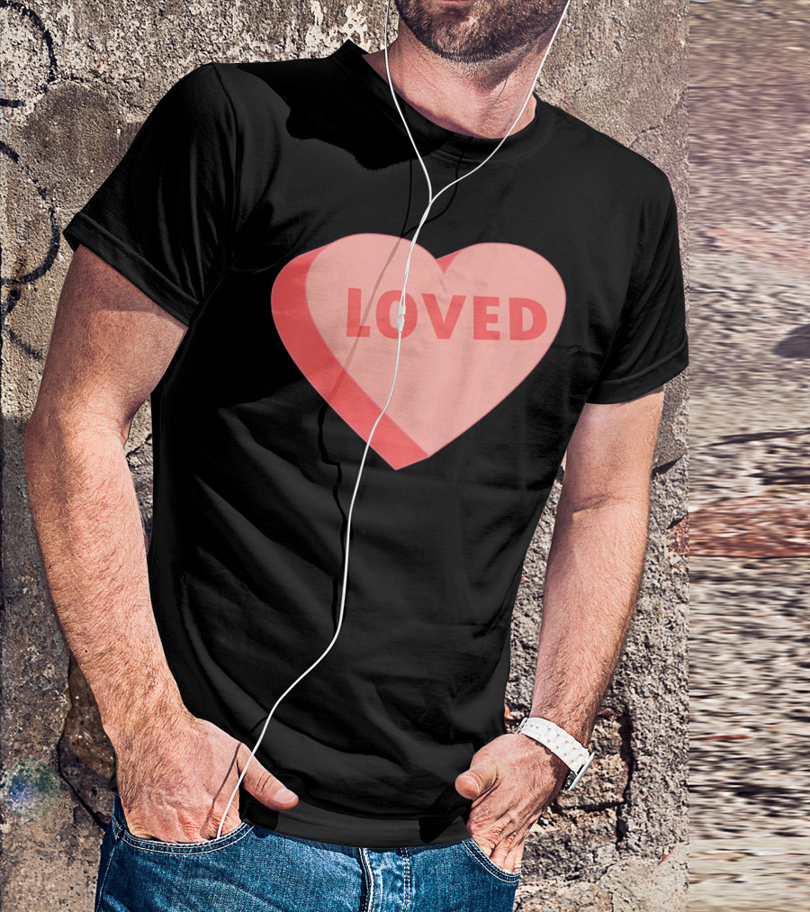 Kids Valentines Day Candy Heart Loved T-Shirt