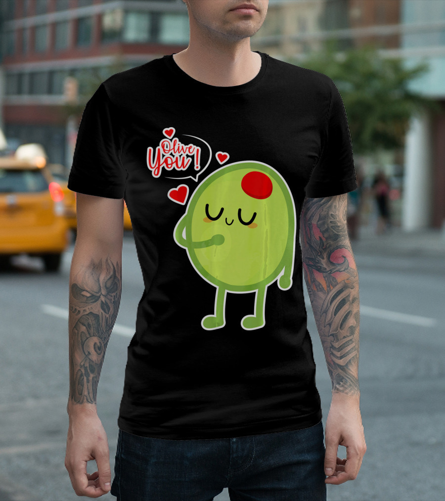 Olive You Cute Valentines Day Love T-Shirt