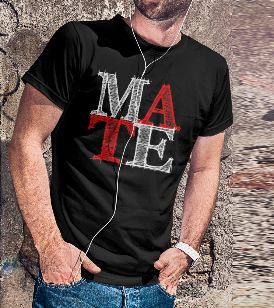 PREMIUM Couples Vale MATE Text T-Shirt