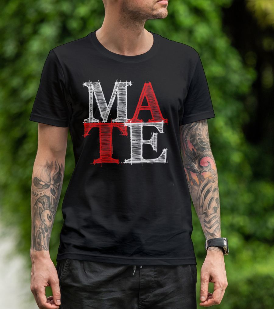 PREMIUM Couples Vale MATE Text T-Shirt