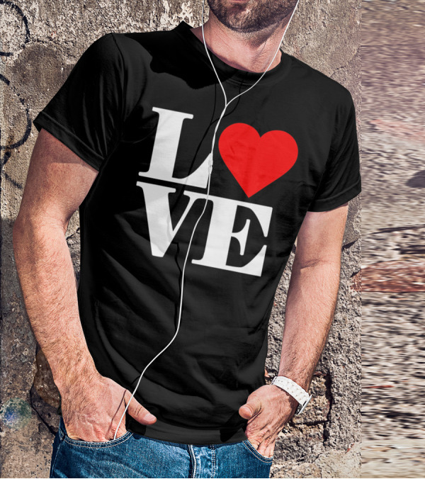 LOVE Heart Valentine's Day Iconic Romantic T-Shirt