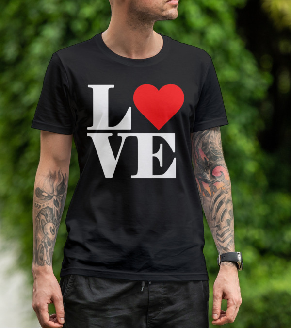 LOVE Heart Valentine's Day Iconic Romantic T-Shirt