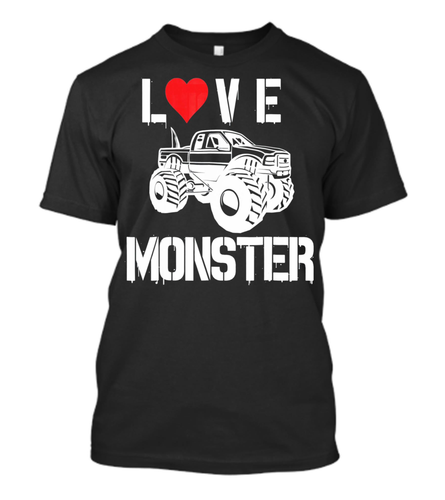 LOVE Monster Truck Valentine T-Shirt