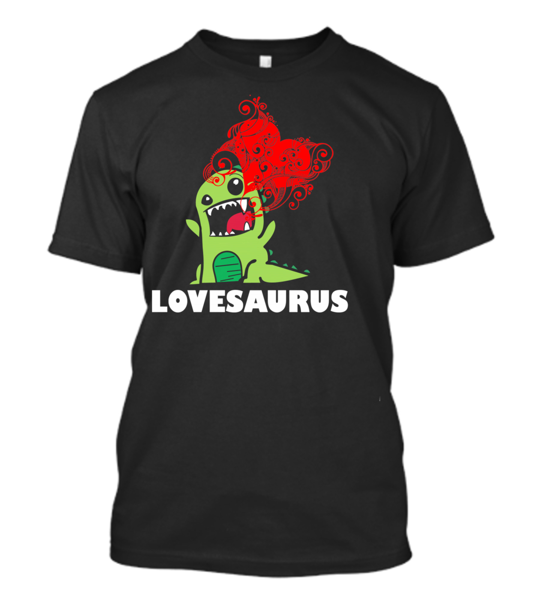 LOVESAURUS Valentines Day Dinosaur Heart T-Shirt