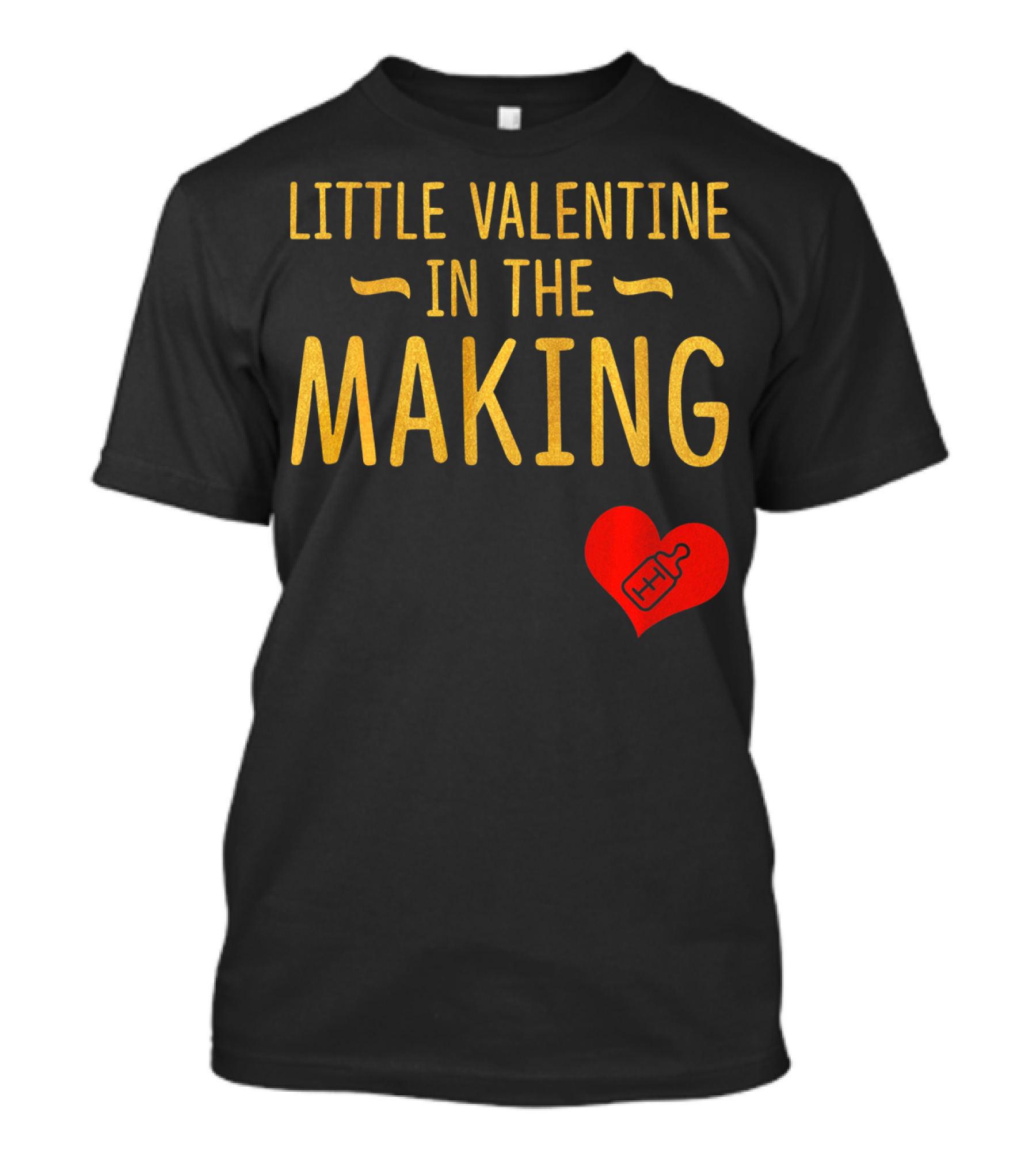 Little Valentine In The Making Heartbeat Heart T-Shirt