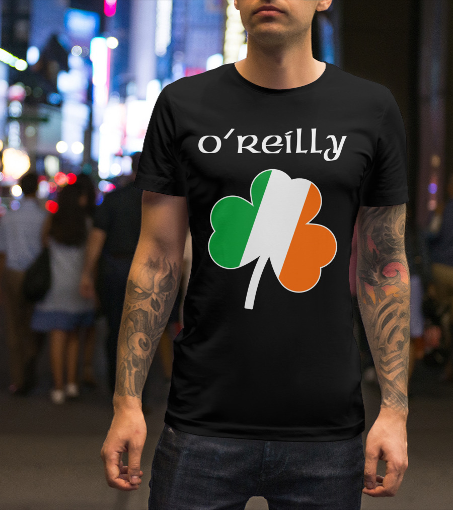 O'Reilly Irish Flag Shamrock Ireland T-Shirt