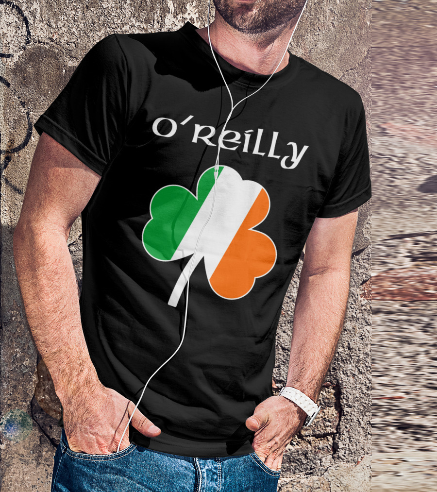 O'Reilly Irish Flag Shamrock Ireland T-Shirt