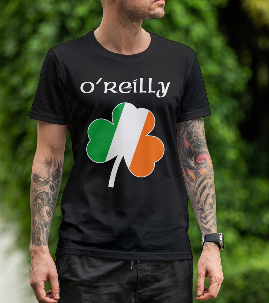 O'Reilly Irish Flag Shamrock Ireland T-Shirt