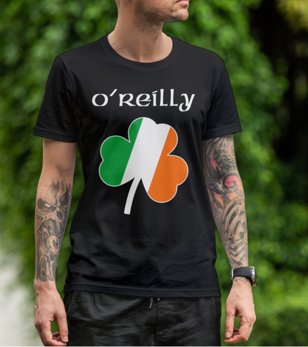 O'Reilly Irish Flag Shamrock Ireland T-Shirt