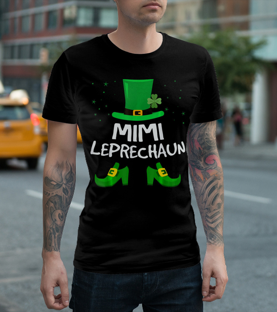Mimi Leprechaun Saint Patricks Hat Shoes Shamrocks T-Shirt