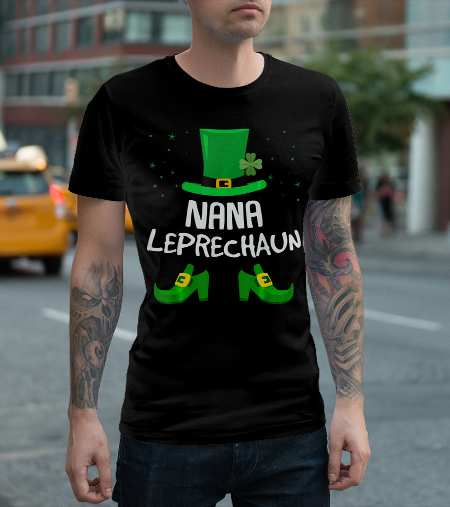 Nana Leprechaun Hat and Shoes Saint Patricks T-Shirt