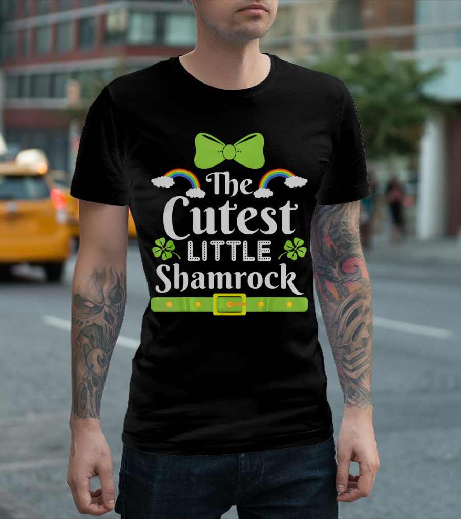 The Cutest Little Shamrock Rainbows And Leprechaun Costume T-Shirt