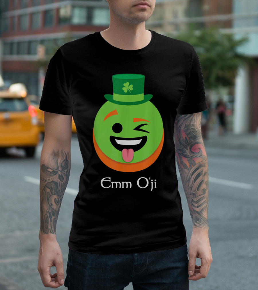 Emm O'ji Happy Saint Patricks Day Emoji Irish Fun T-Shirt