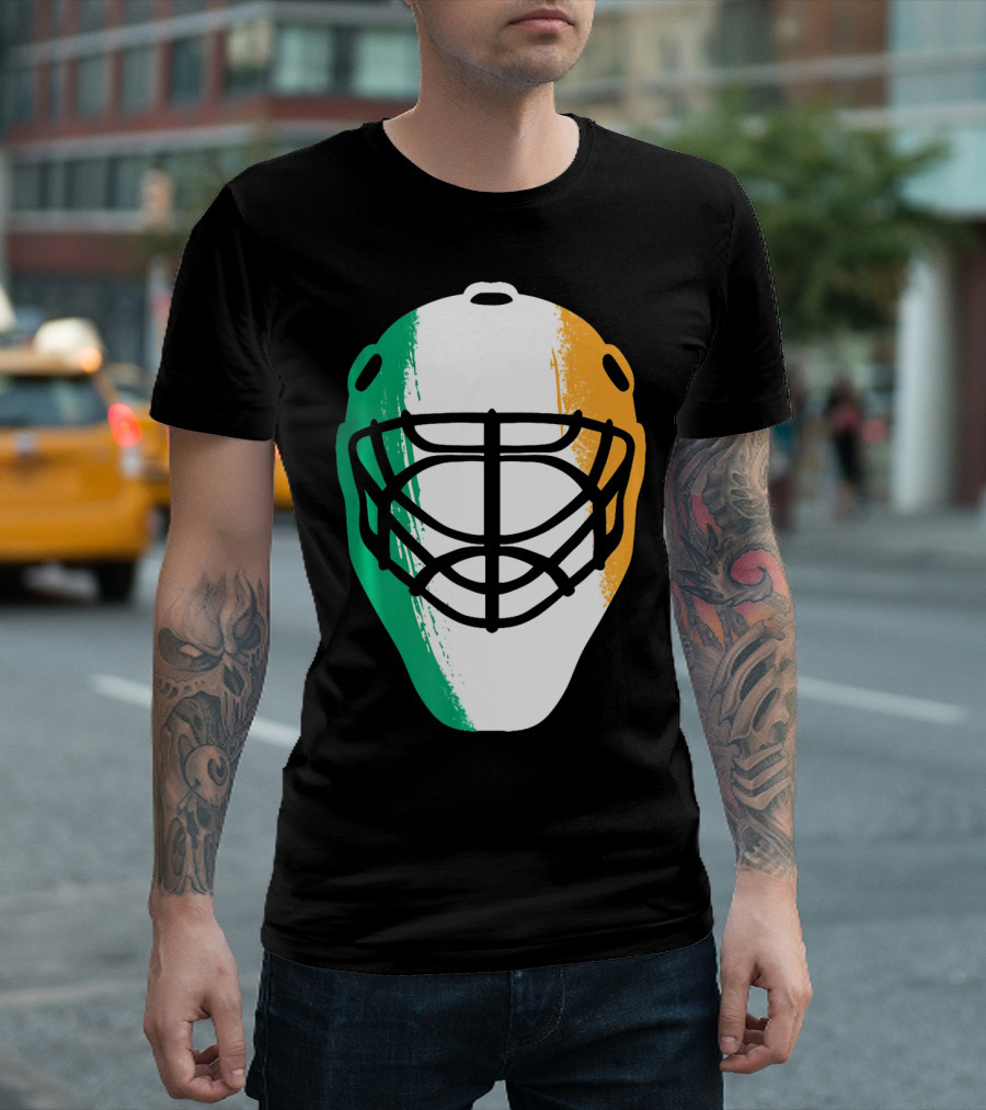 St Patricks Day Irish Hockey Mask T-Shirt